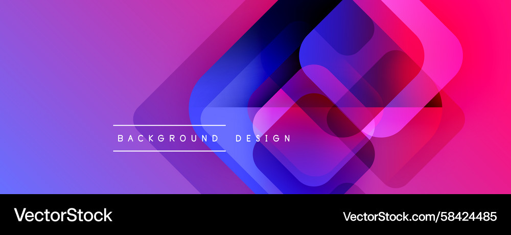 Abstract Geometric Overlap Vector Image