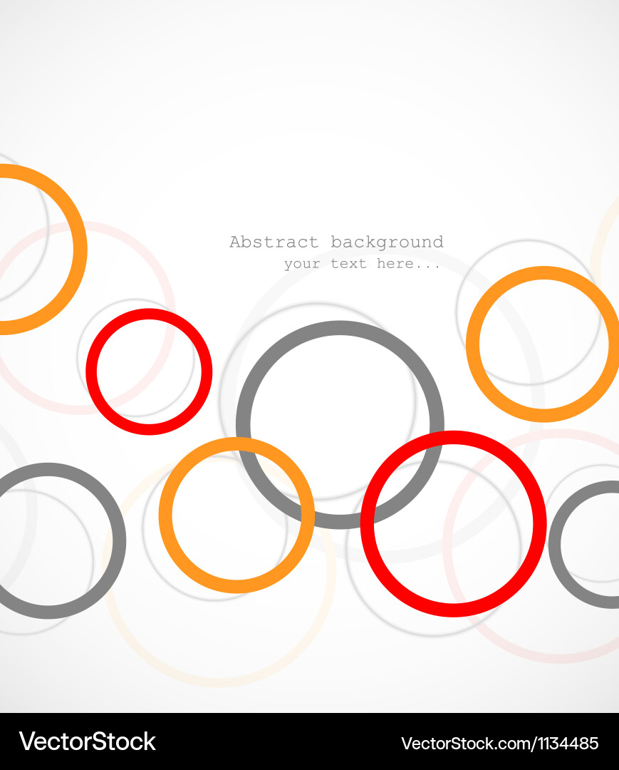 Abstract tech background with circles vector image