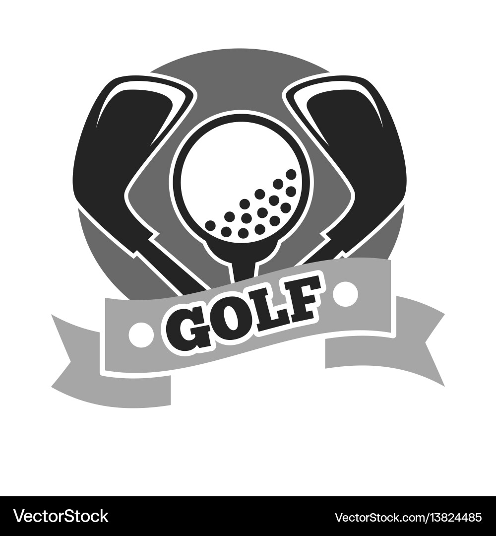 Golf club logo template or icon for tournament vector image