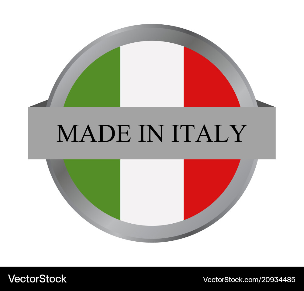 Icon made in italy vector image