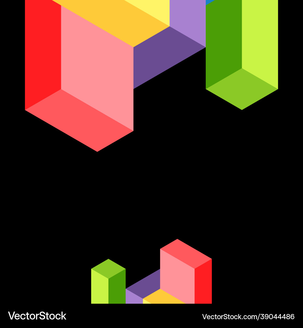 Abstract background 3d cubes cubic elements Abstract background 3d cubes cubic elements vector image
