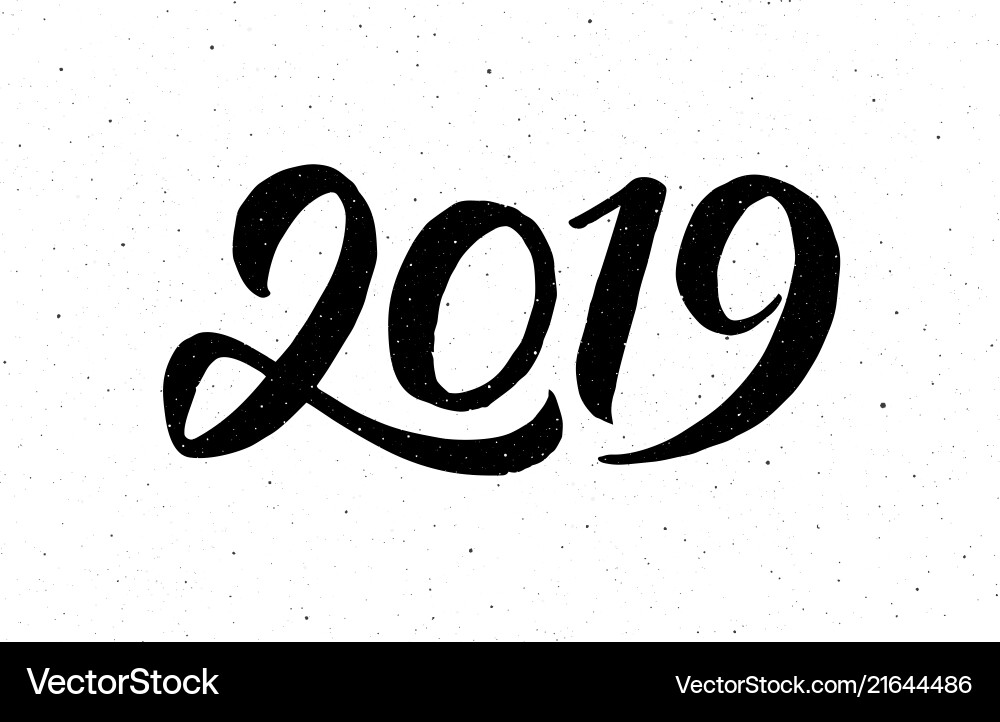 Calligraphy for 2019 new year of the pig Calligraphy for 2019 new year of the pig vector image