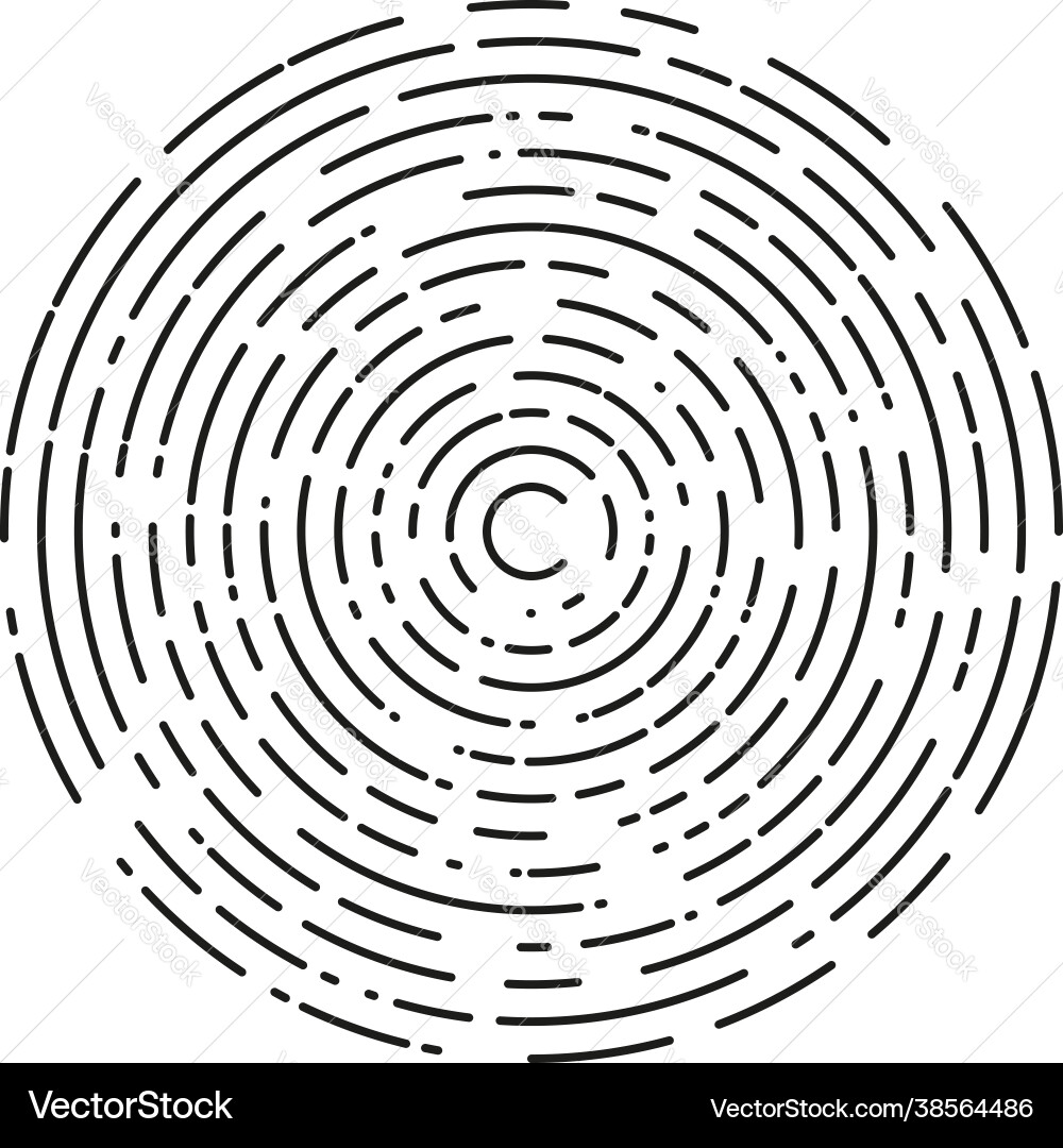 Dashed Spiral Pattern Vector Image