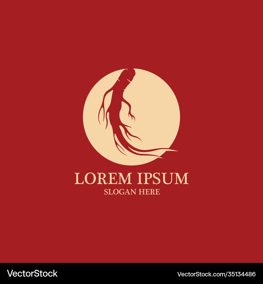 Ginseng icon design image vector image