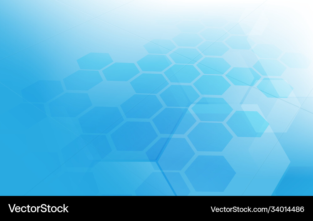 Hexagonal Tech Background Vector Image