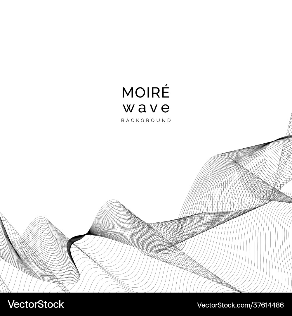Moir pattern background vector image