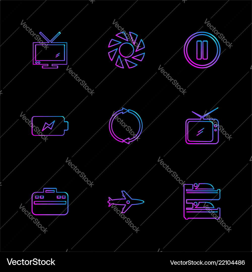 Multimedia camera user interface folders vector image