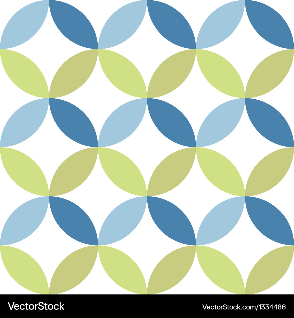 Overlapping circles geometric background Vector Image