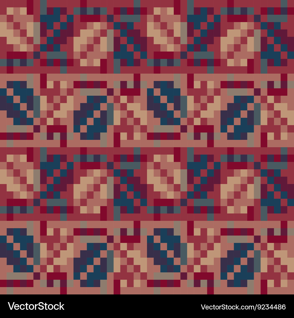 Seamless geometric pattern in the boho style vector image