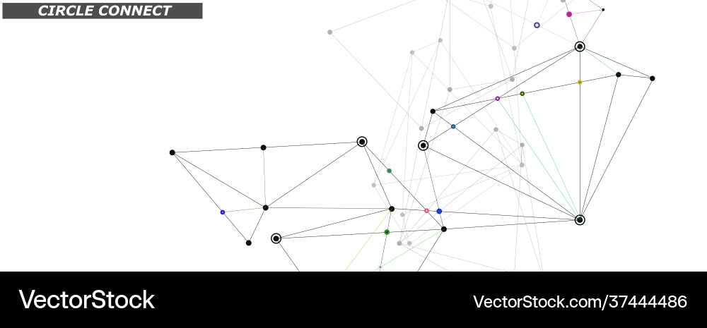 Template for web design digital technology Vector Image
