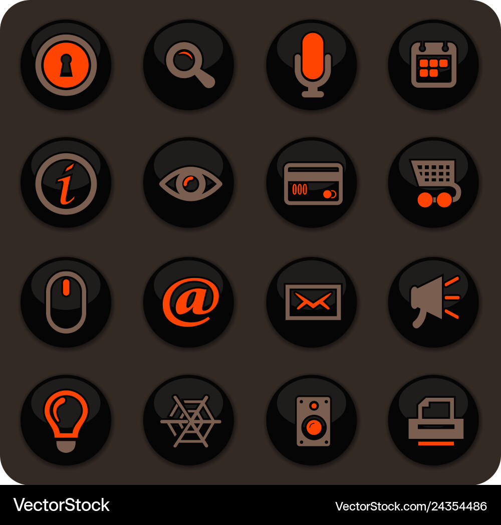 User interface icons set User interface icons set vector image