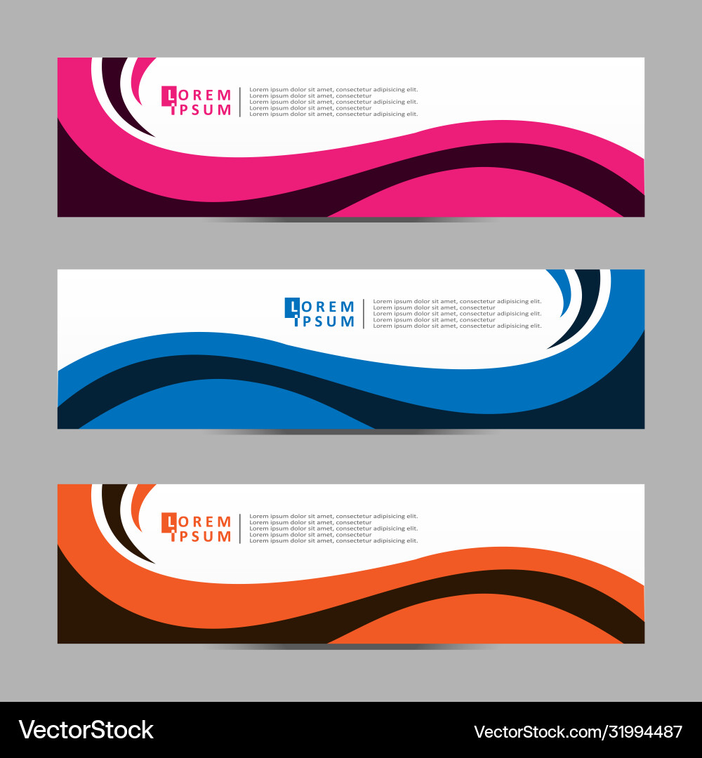 Abstract design banner web template Vector Image
