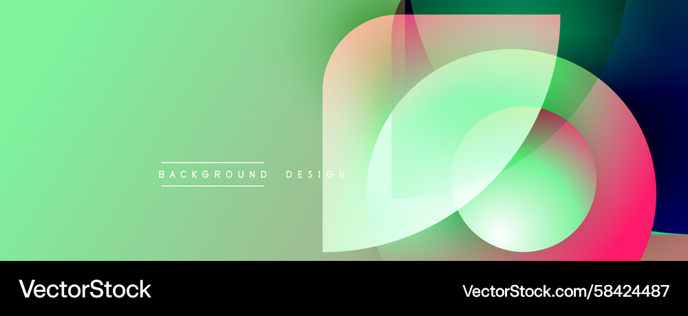 Abstract Overlapping Shapes Background Vector Image