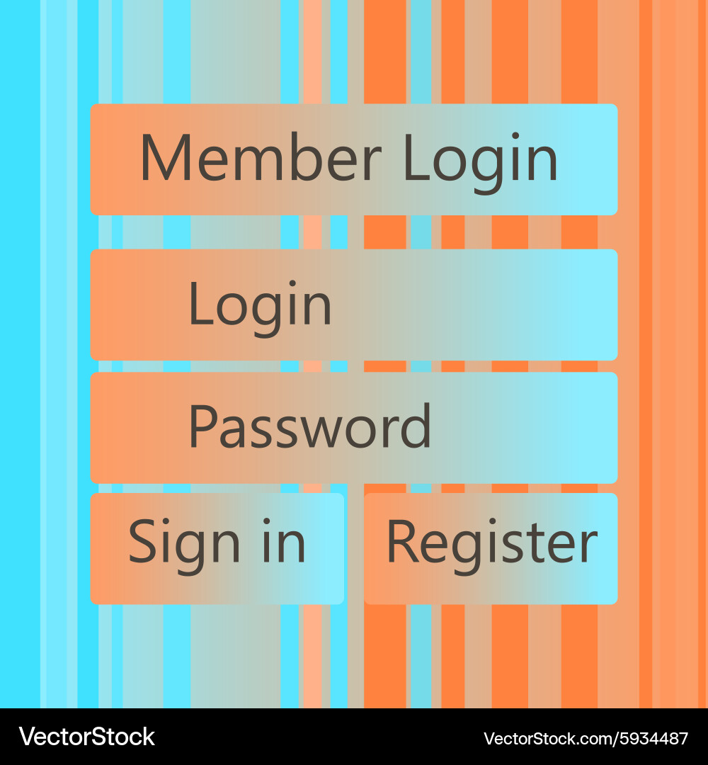 Mobile universal ui kit form interface vector image