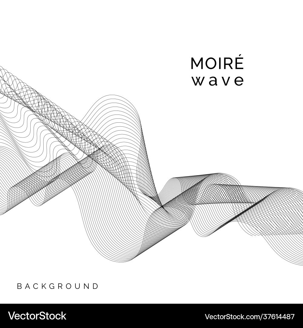 Moir pattern background vector image