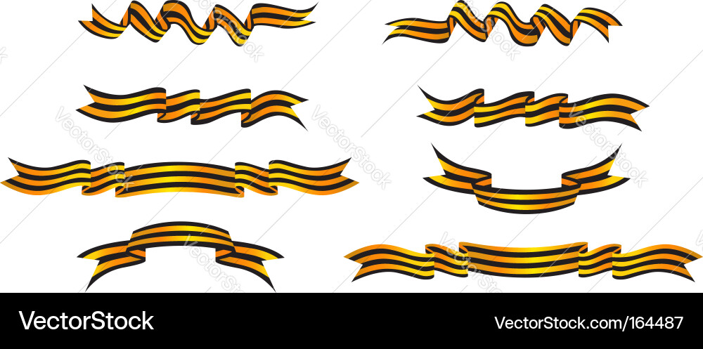 Ribbon Stripe Pattern vector image