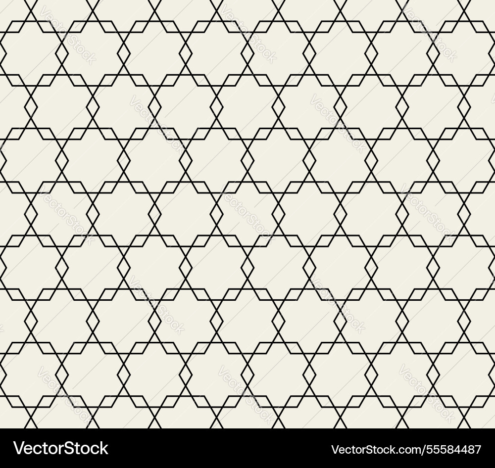 Seamless geometric pattern with hexagonal shape Seamless geometric pattern with hexagonal shape vector image