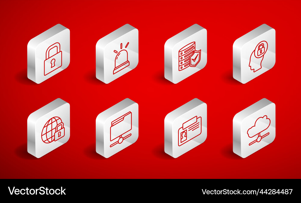 Set line network cloud connection motion sensor Set line network cloud connection motion sensor vector image