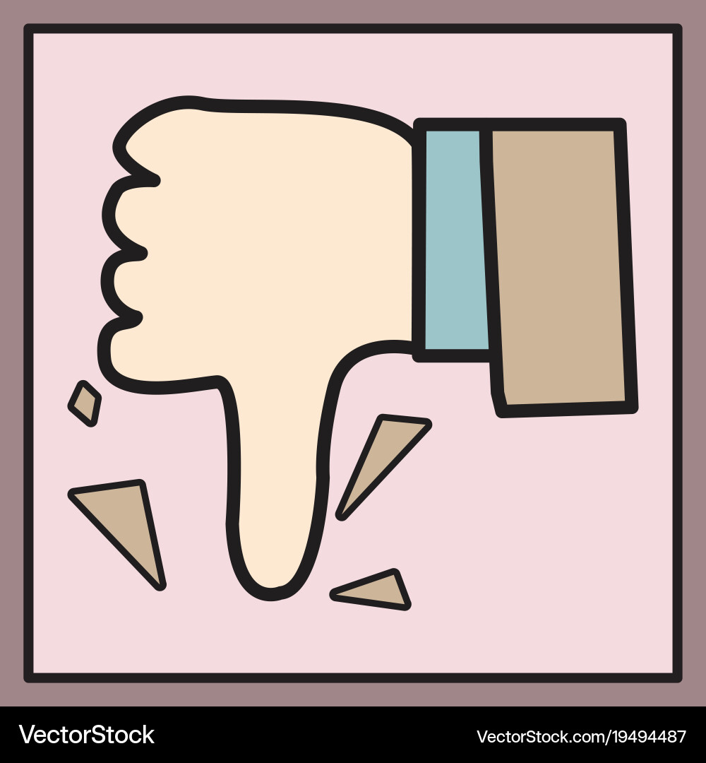 Unlike icon flat web pointer in eps 10 vector image