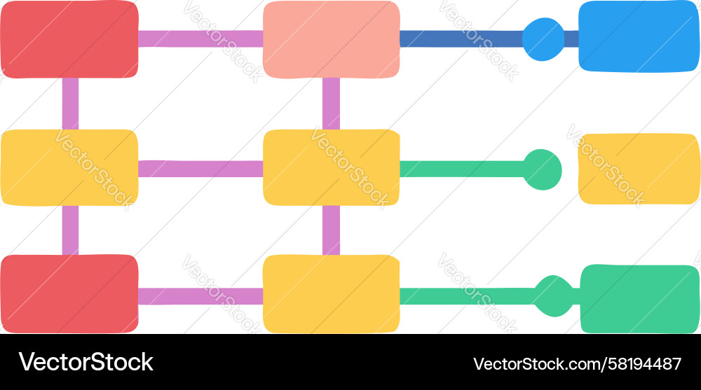 Workflow Process Diagram Vector Image
