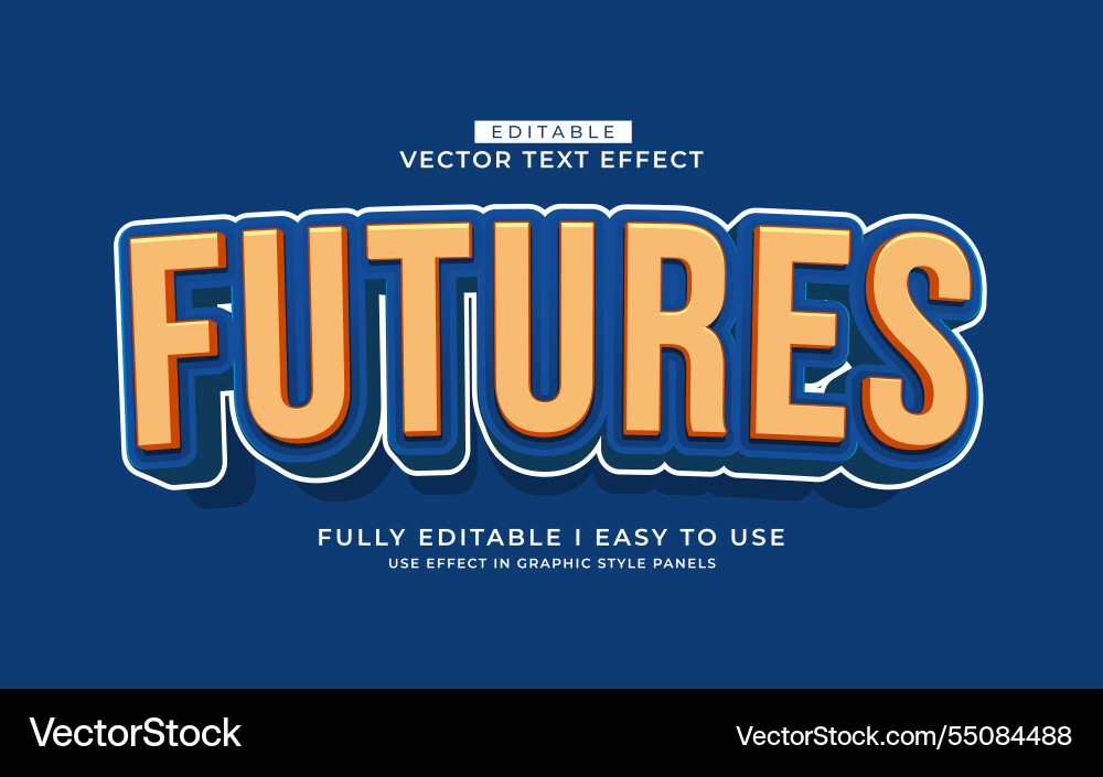 3d editable text effect typography style template 3d editable text effect typography style template vector image