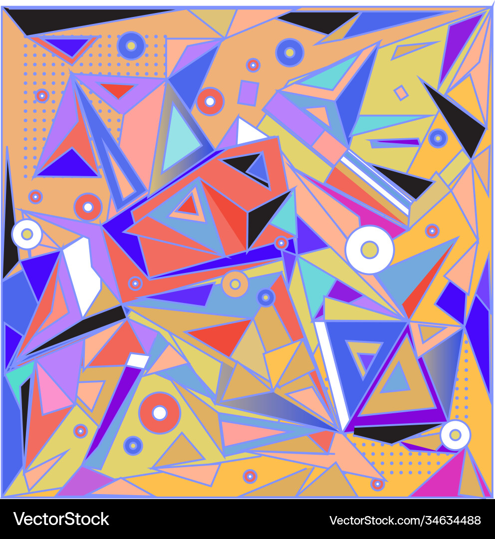 Abstract modern triangles background pattern Vector Image