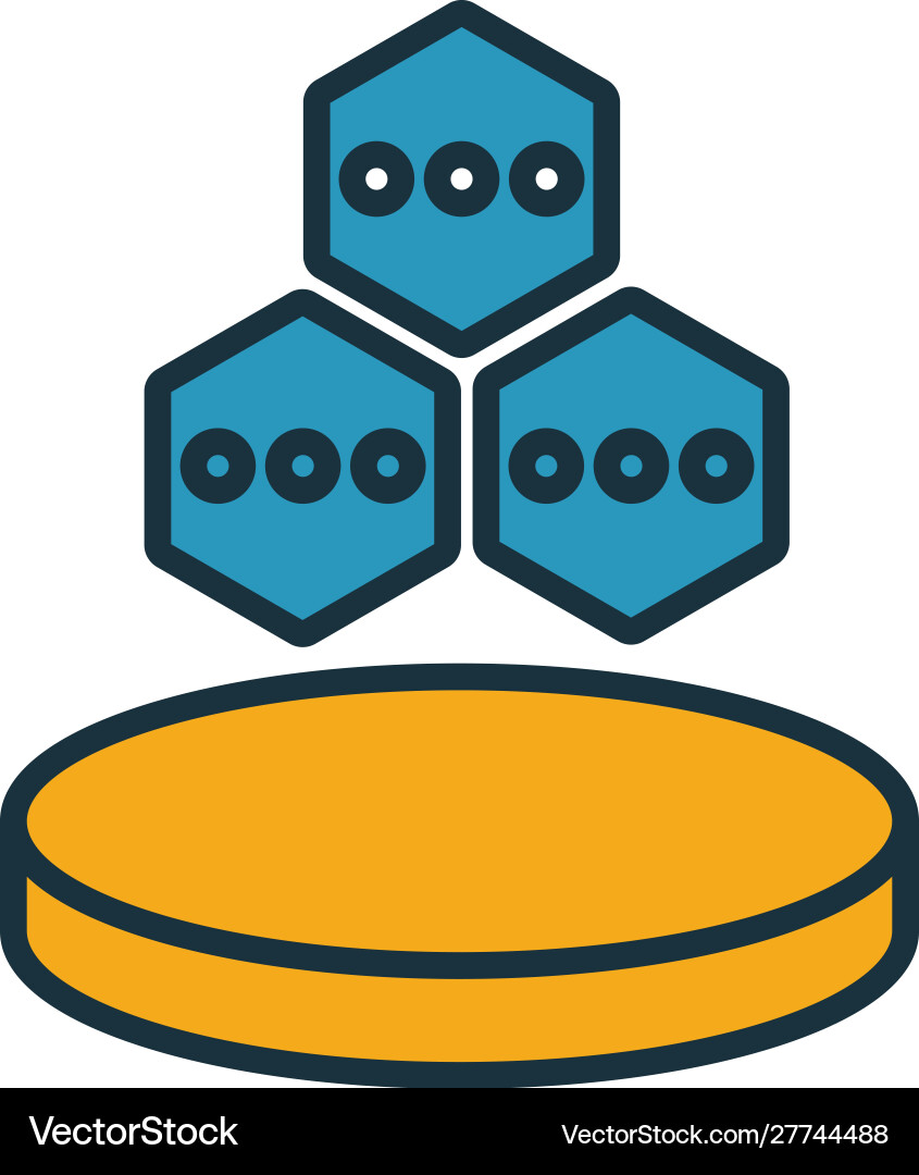 Datenstruktur Icon einfaches Element aus dem Web Vektorbild