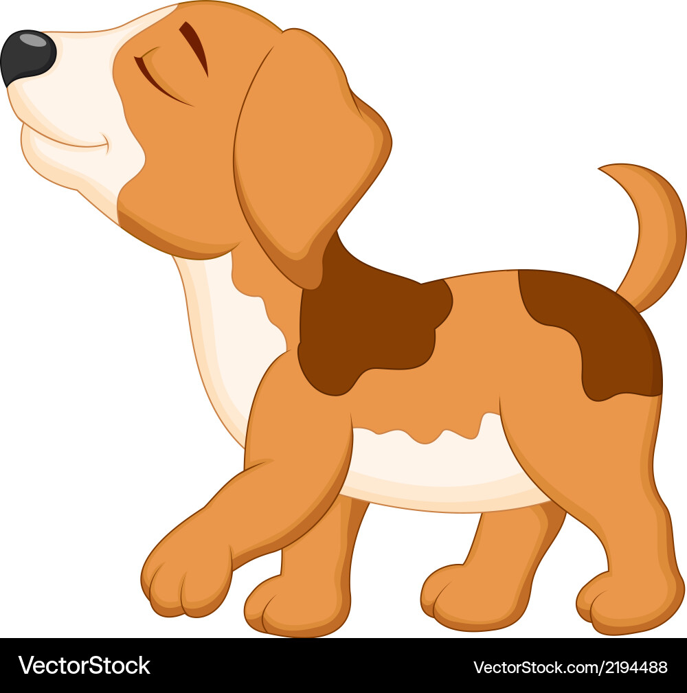 Cartoon dog walking discount