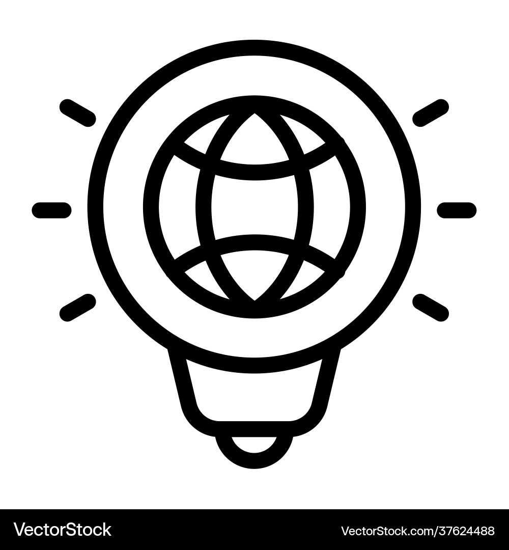 Idea creative seo optimize single isolated icon Idea creative seo optimize single isolated icon vector image