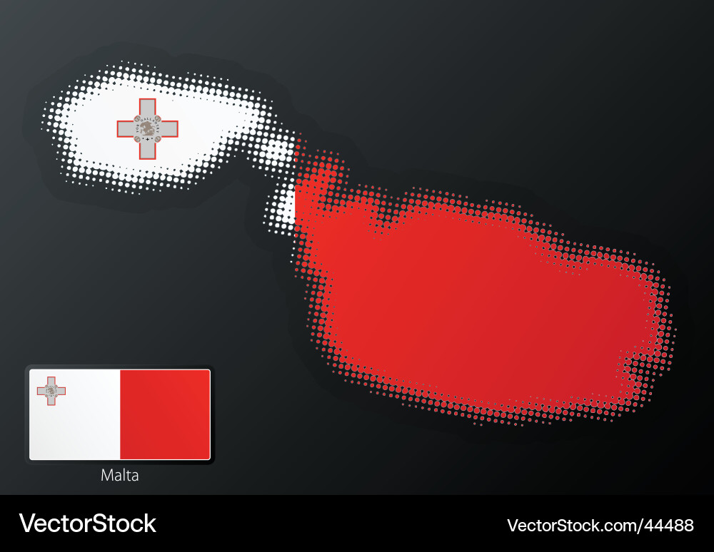 Malta map Vector Image