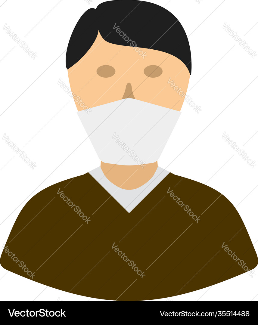 Medical face mask icon Medical face mask icon vector image
