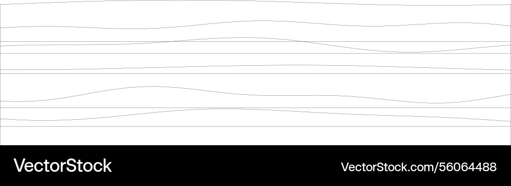 Minimalist abstract line art with wavy patterns vector image