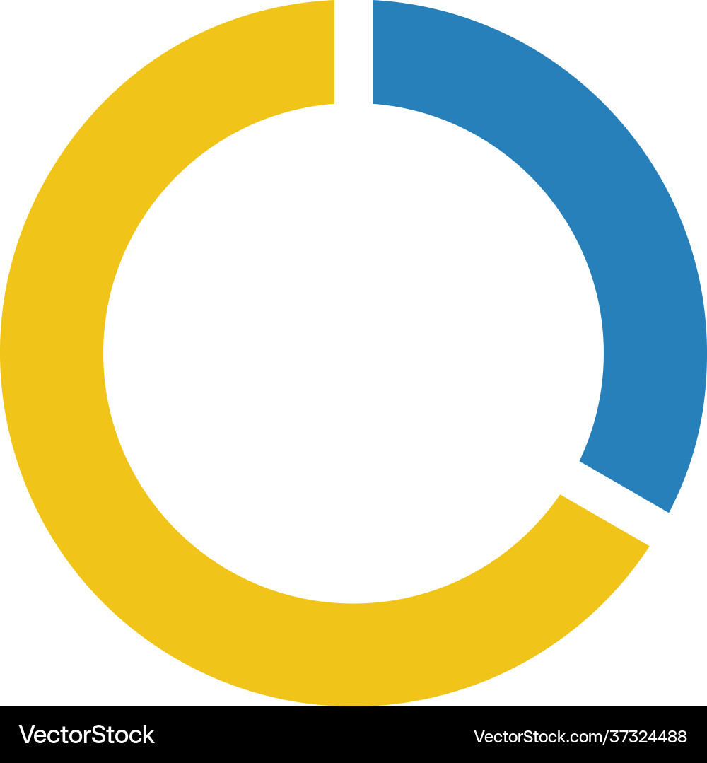 Pie chart icon graph diagram symbol for big data Pie chart icon graph diagram symbol for big data vector image