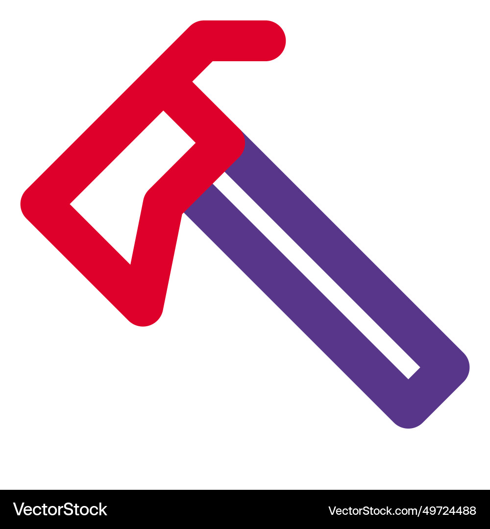 Tool with a sharp edge for piercing Vector Image