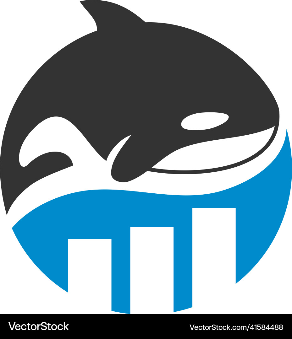 Whale Killer Business Capital Icon Markenidentität Whale Killer Business Capital Icon Markenidentität vektorbild