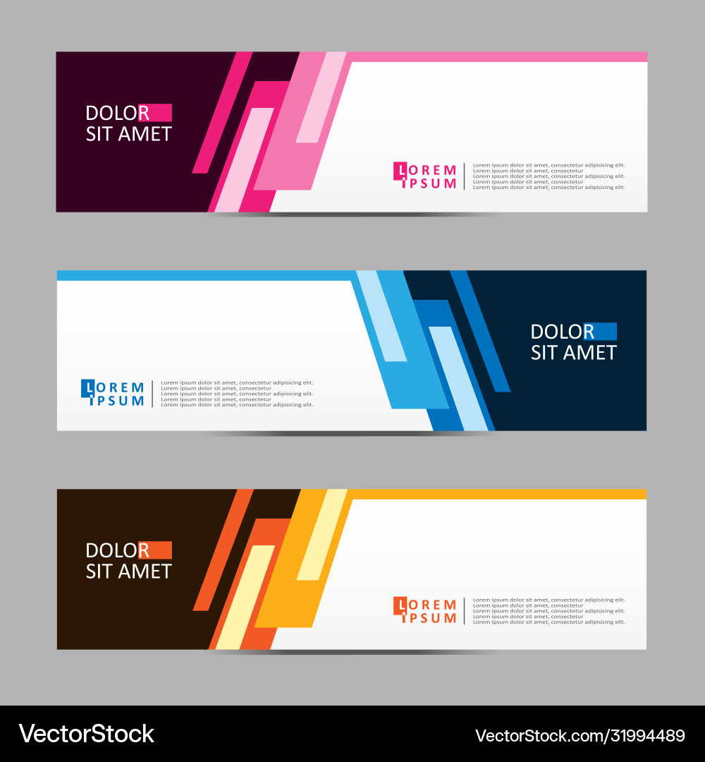 Abstract design banner web template Abstract design banner web template vector image