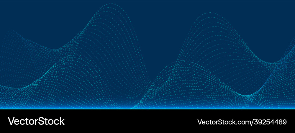 Abstract particle technology wave design digital Abstract particle technology wave design digital vector image
