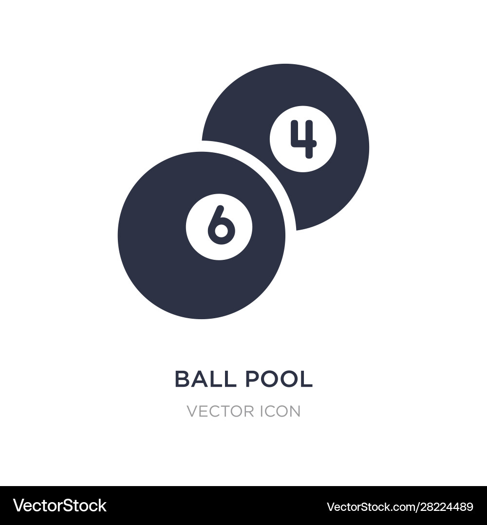 Ball pool icon on white background simple element Vector Image