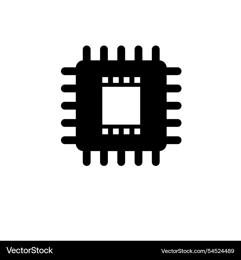 Central computer processors cpu microchip solid Central computer processors cpu microchip solid vector image
