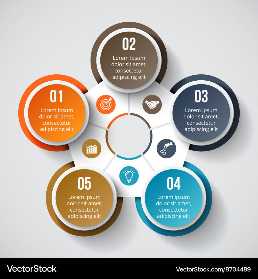 Circular Element for Diagram & Charts Vector Image