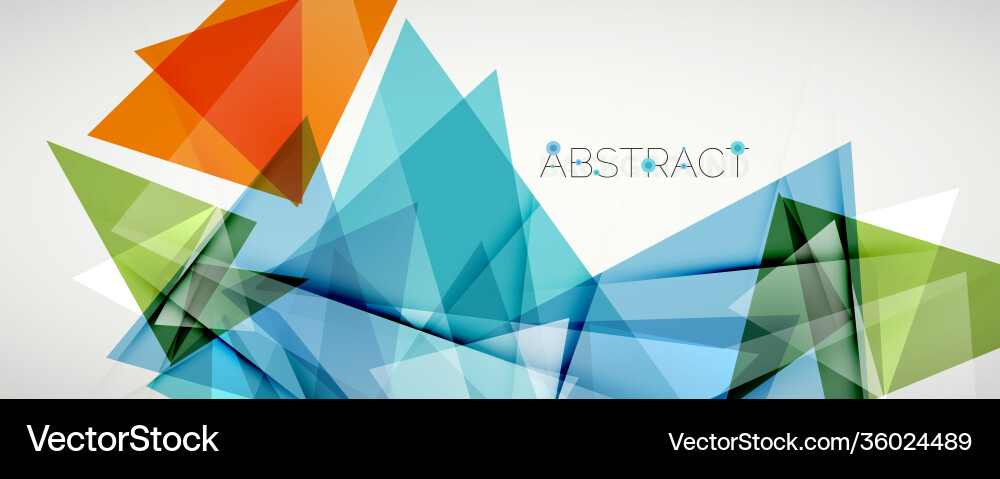 Geometric abstract background color triangle Geometric abstract background color triangle vector image