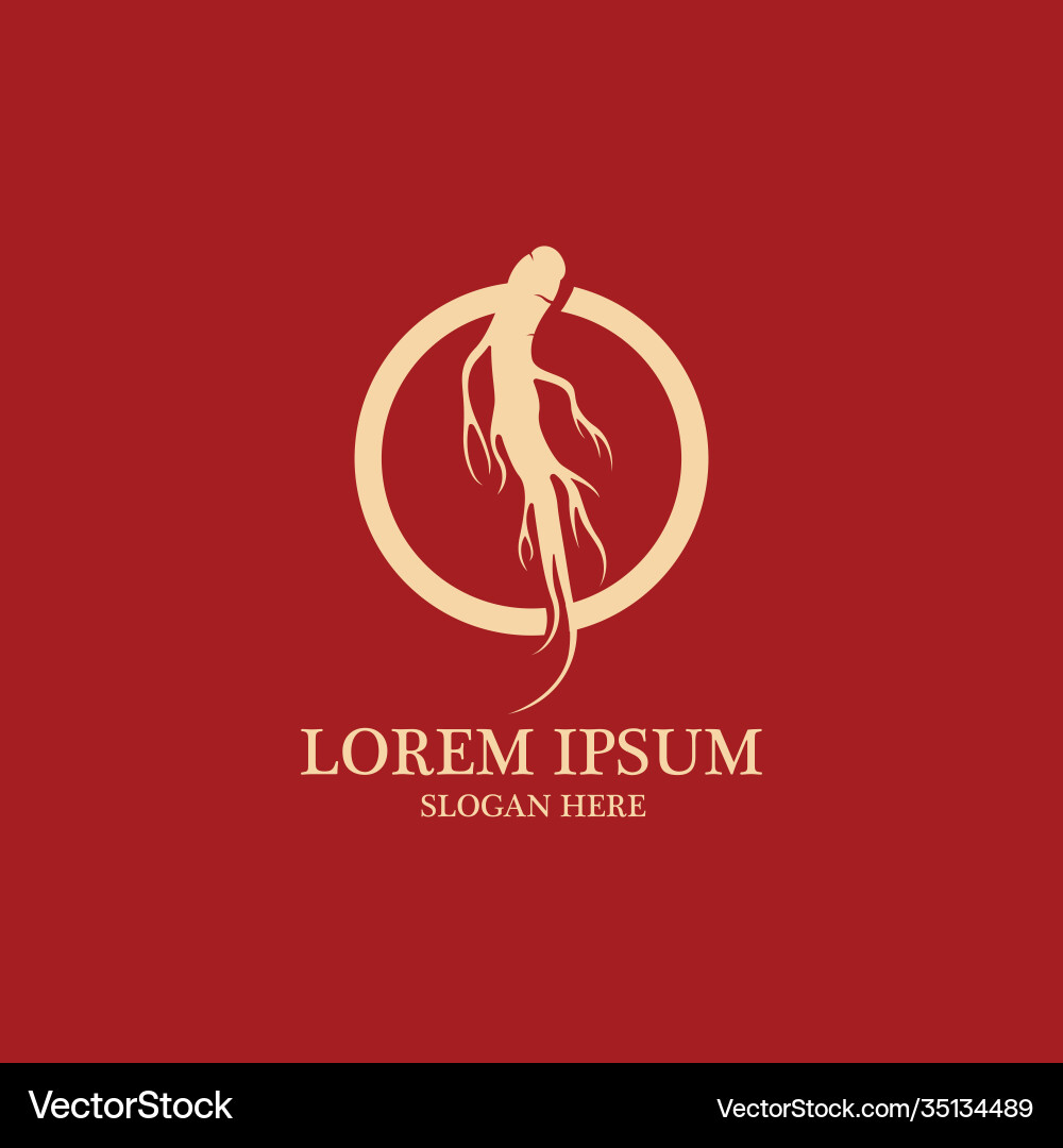 Ginseng icon design image vector image
