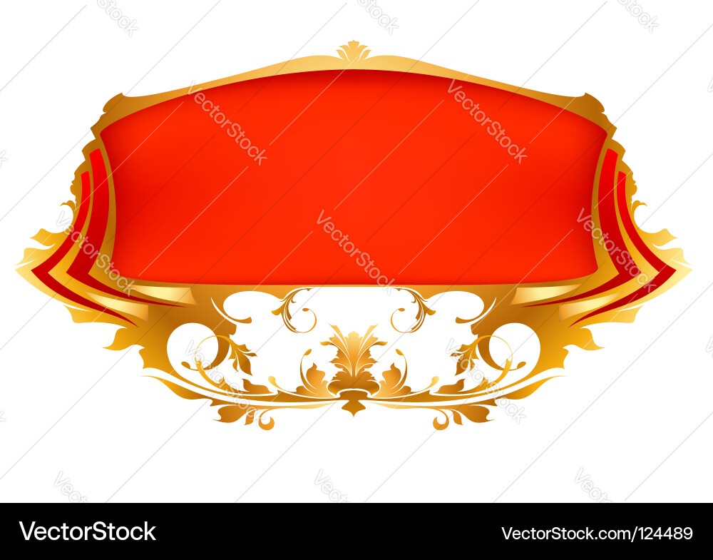 Golden Ribbon Celebration Vector Image