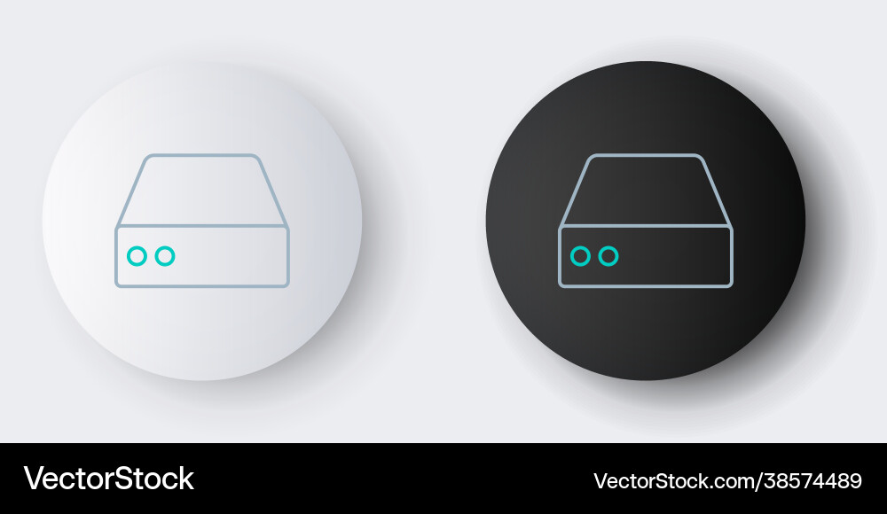 Line server data web hosting icon isolated Line server data web hosting icon isolated Vector Image