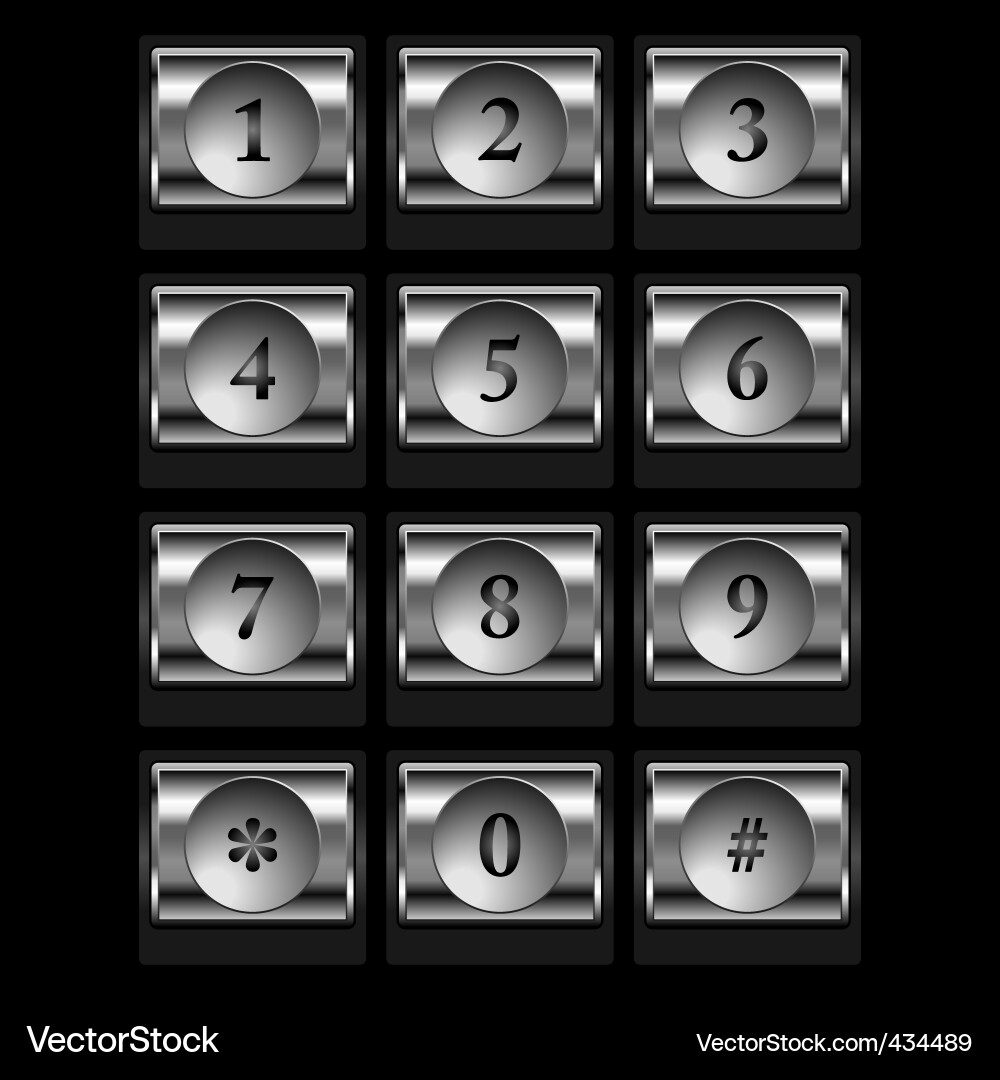 Numerische Tastatur Vektorbild