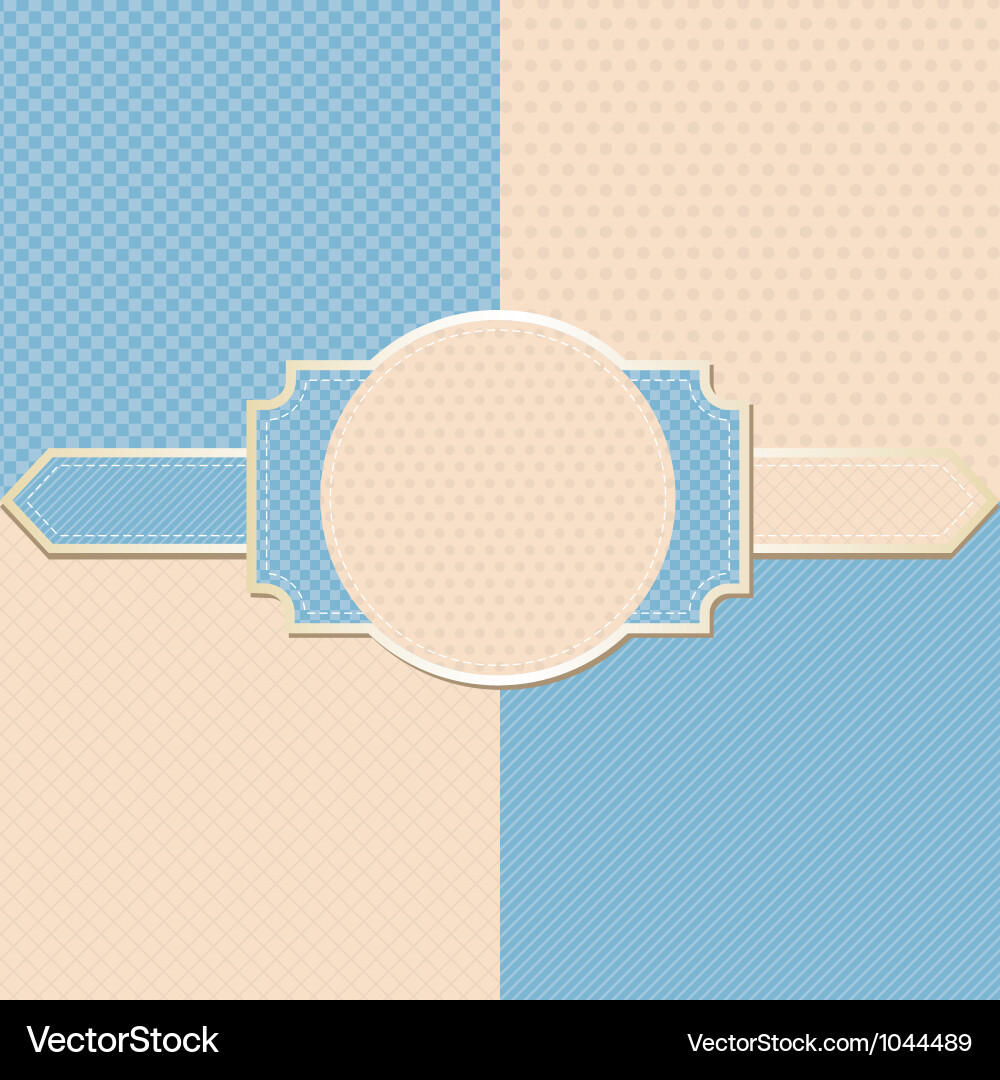 Retro pattern background vector image