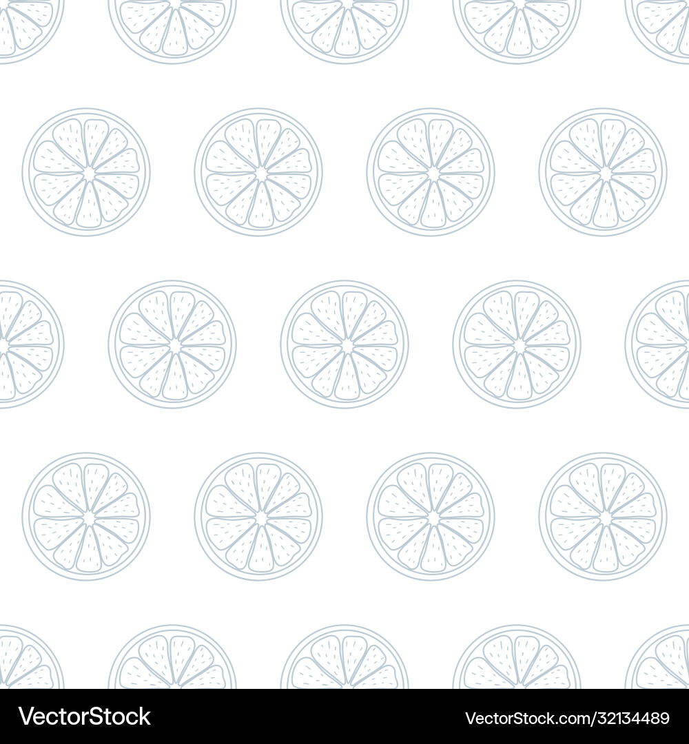 Seamless pattern with sliced pieces citrus Seamless pattern with sliced pieces citrus vector image