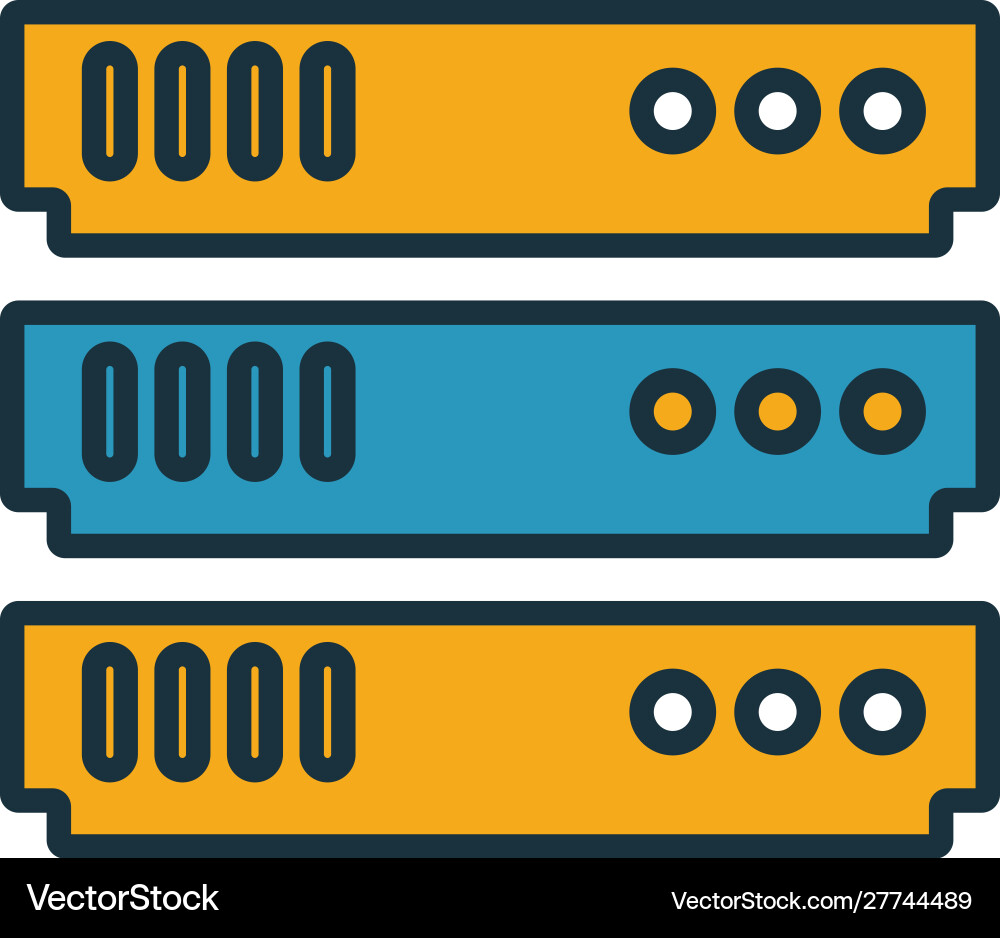 Server-Symbol einfaches Element aus Web-Hosting-Symbolen Server-Symbol einfaches Element aus Web-Hosting-Symbolen Vektorbild
