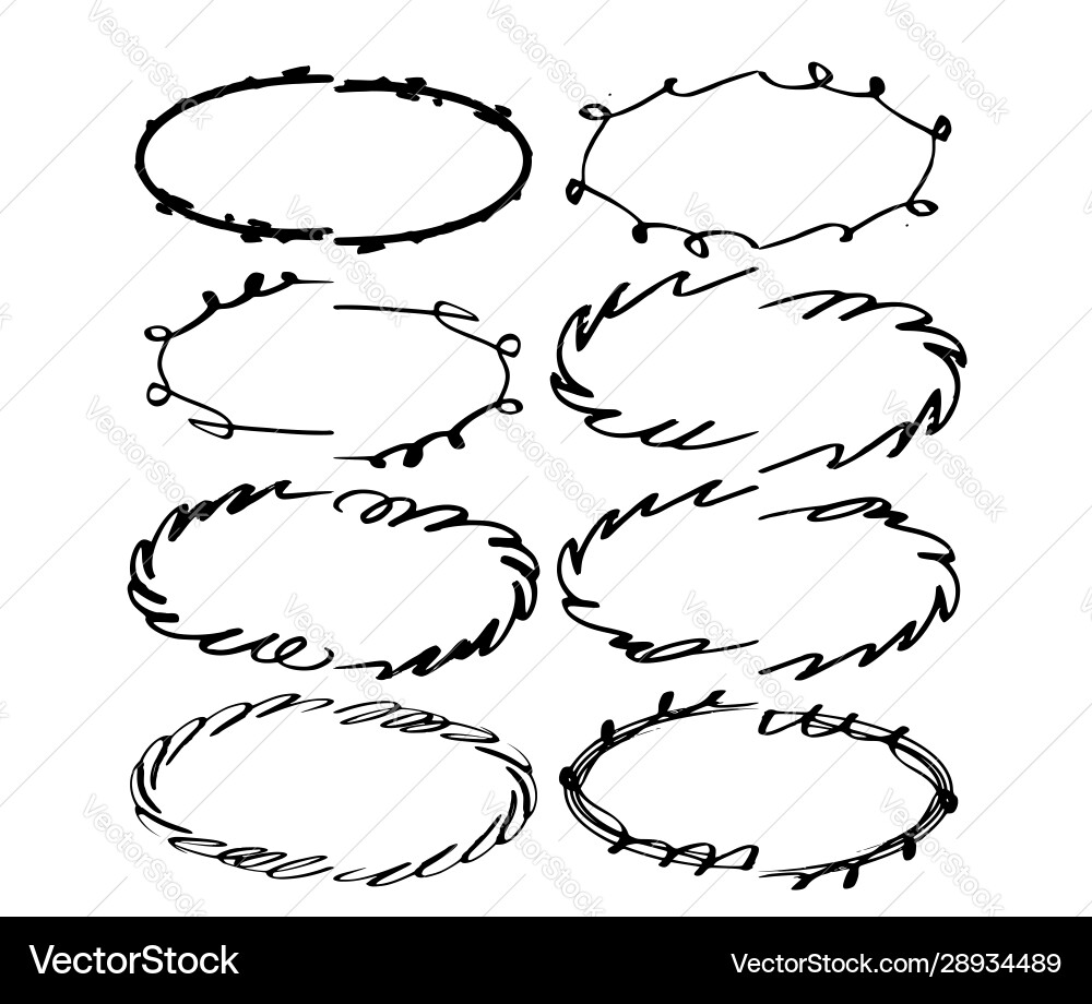Set black frames empty borders signs Set black frames empty borders signs Vector Image
