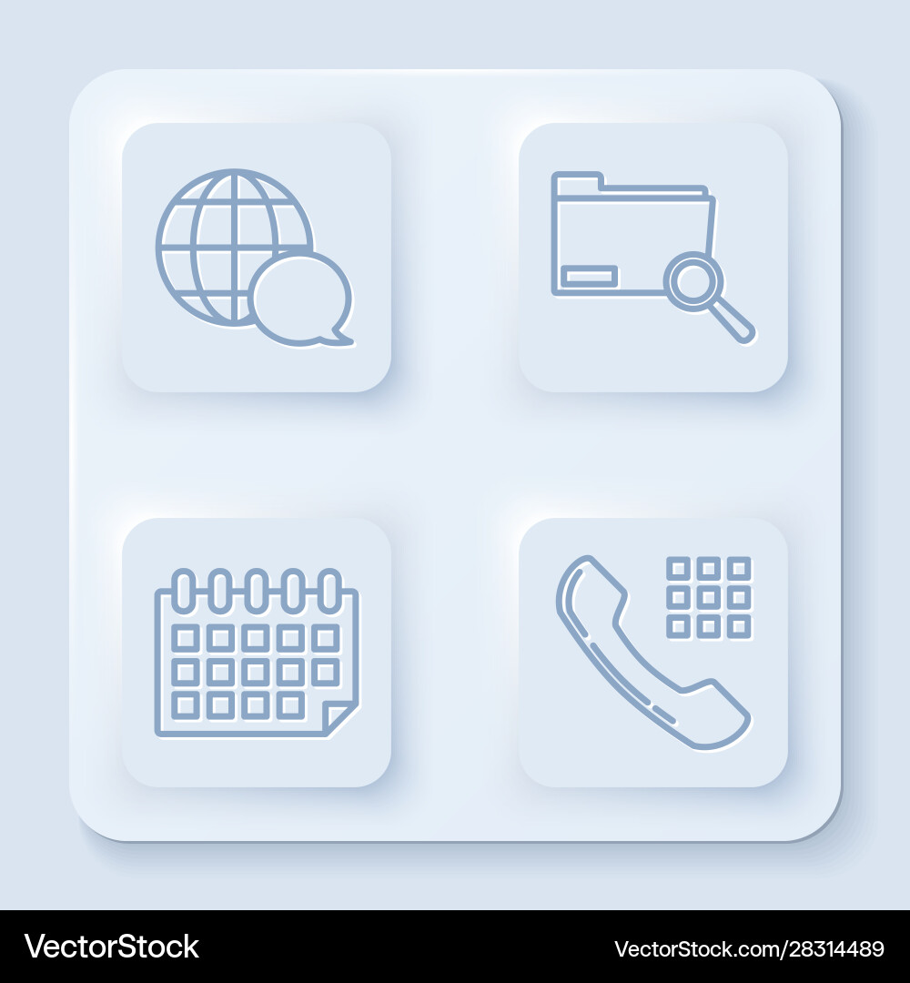 Set line world map made from speech bubble search Set line world map made from speech bubble search vector image